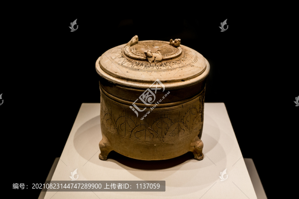 東漢陶溫酒樽