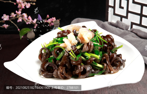 韭菜蝦仁海參絲