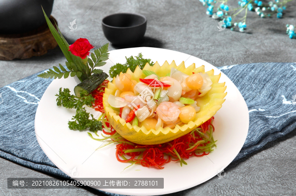 海鮮蜜瓜船