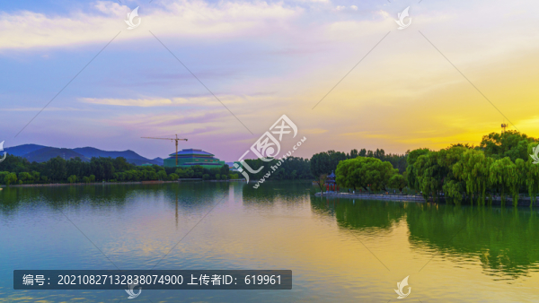 青州南陽湖晚霞