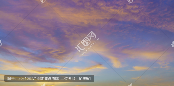 火燒云天空晚霞背景