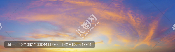 火燒云天空晚霞背景