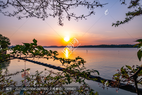 江蘇無錫太湖風(fēng)景區(qū)黃昏
