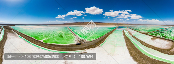 茫崖翡翠湖全景