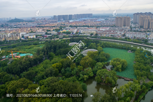 航拍濟(jì)南小清河