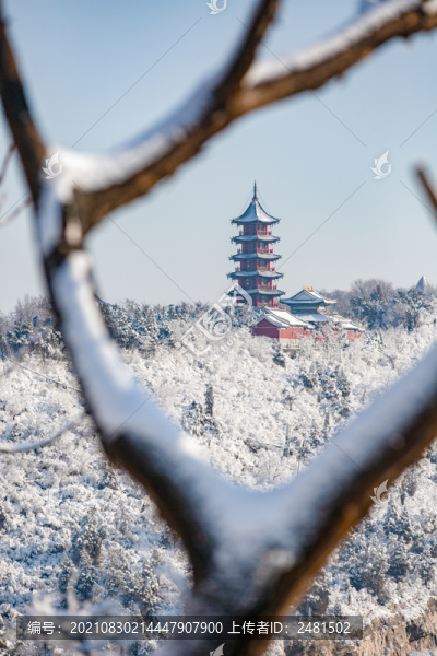 冬天拍攝魁星樓雪景