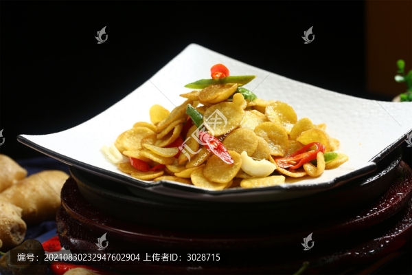 辣椒炒豆餅