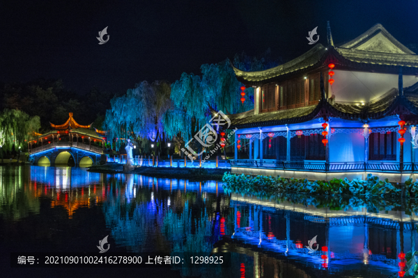 西塘古鎮(zhèn)古建筑夜景