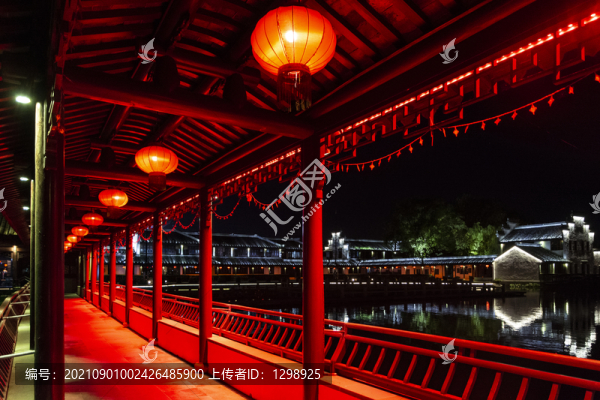 西塘古鎮(zhèn)建筑夜景