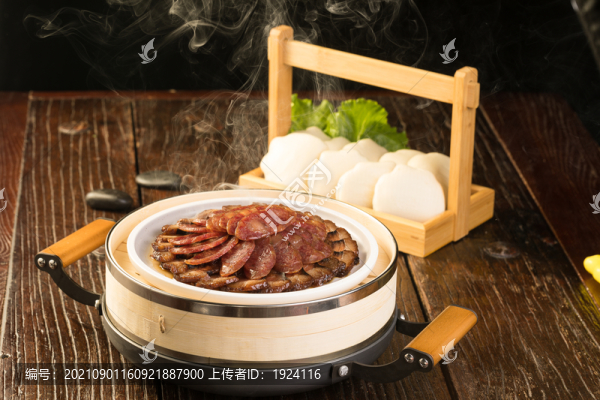 臘味和蒸荷葉餅