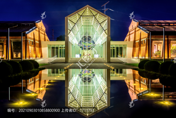 中國(guó)遼寧沈陽(yáng)時(shí)代公園夜景風(fēng)光