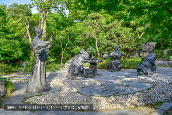 揚州四相簪花雕塑