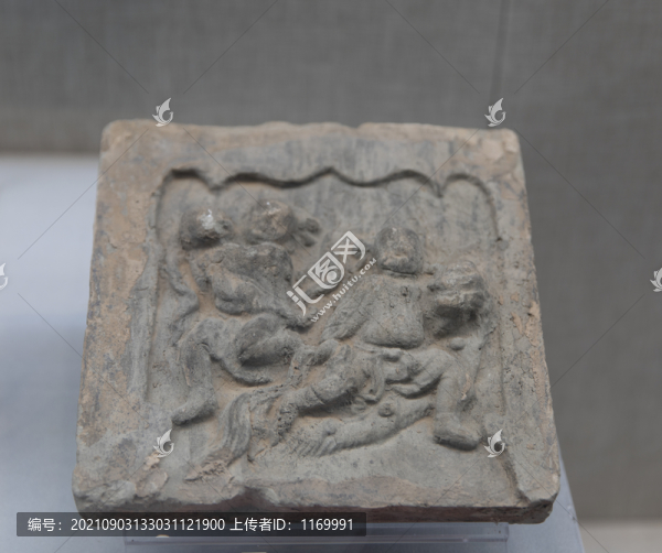 舞獅磚雕