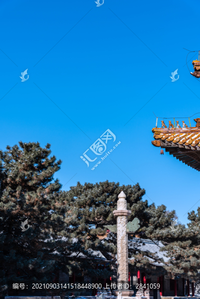 中國(guó)遼寧沈陽(yáng)清昭陵的華表