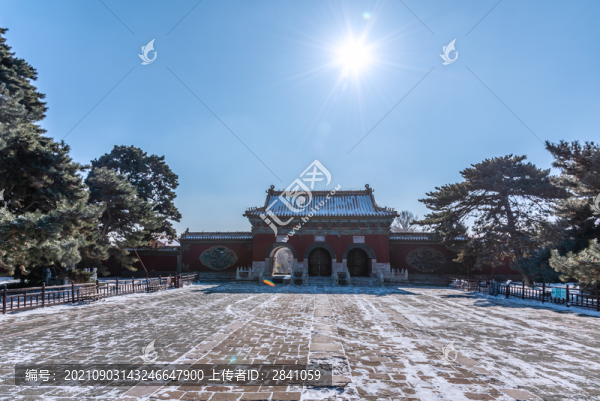 中國(guó)遼寧沈陽清昭陵的正紅門