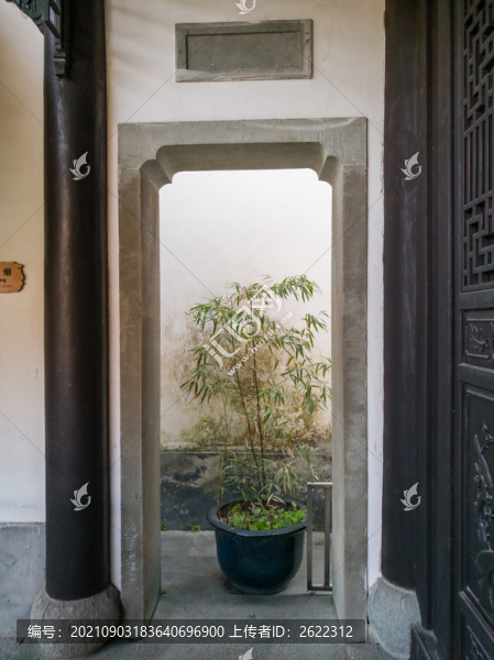 江南園林石門框