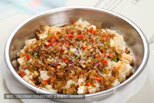 榨菜肉沫蒸豆腐