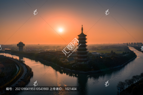 夕照高旻寺