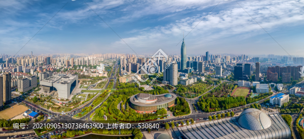 航拍常州金融中心現(xiàn)代建筑