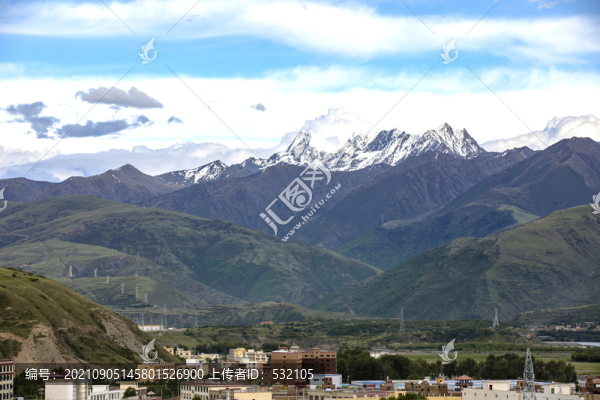 甘孜縣高原雪山美景