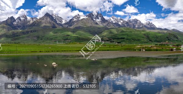 甘孜縣雪山高原美景