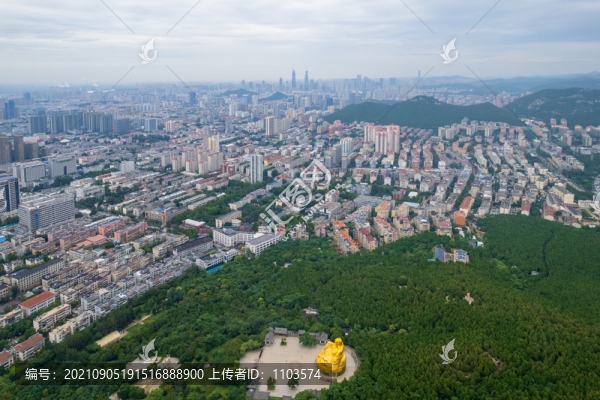 航拍濟(jì)南城市風(fēng)光