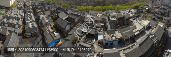 鳥瞰濟南寬厚里全景圖