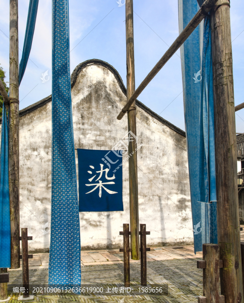 烏鎮(zhèn)藍(lán)印花布