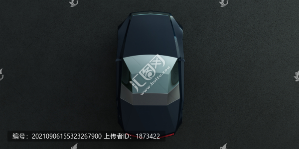 跑車俯視圖