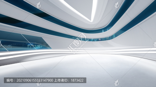 金屬現(xiàn)代風建筑場景裝修室內(nèi)圖