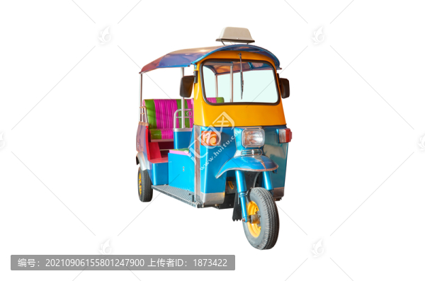 泰國東南亞特色篤篤出租車元素照片