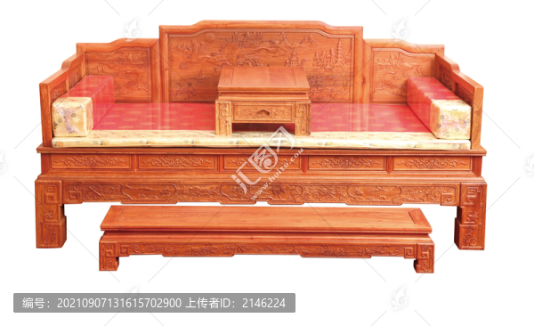 中式古典紅木家具床類系列