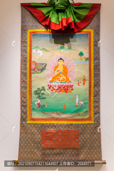 彩繪釋迦牟尼傳記唐卡