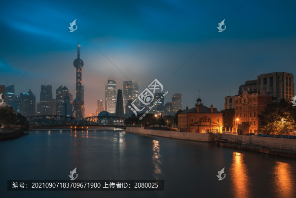 上海外灘陸家嘴城市風光