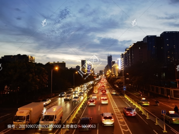 都市夜景攝影圖