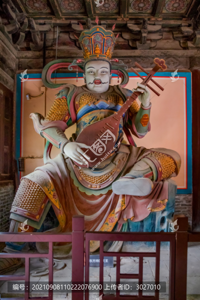 大覺寺天王殿東方持國天王