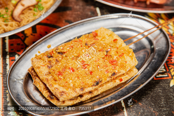 蒜蓉烤豆腐片