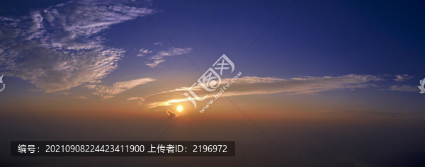 寬幅日出背景素材