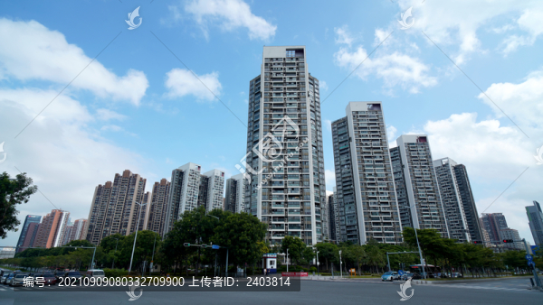 城市發(fā)展道路交通小區(qū)高樓