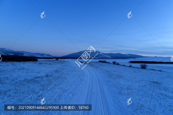 呼倫貝爾冬雪域雪原