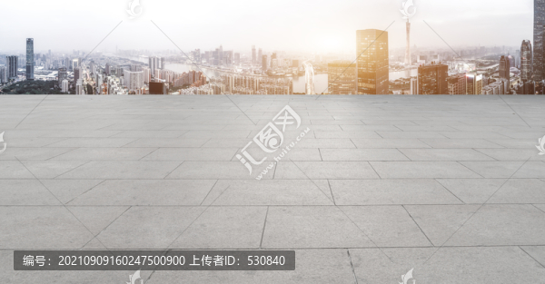 地磚地面和現(xiàn)代建筑