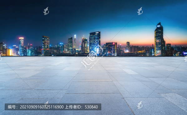 地磚地面和現(xiàn)代建筑