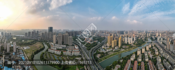 合肥四里河立交橋航拍全景