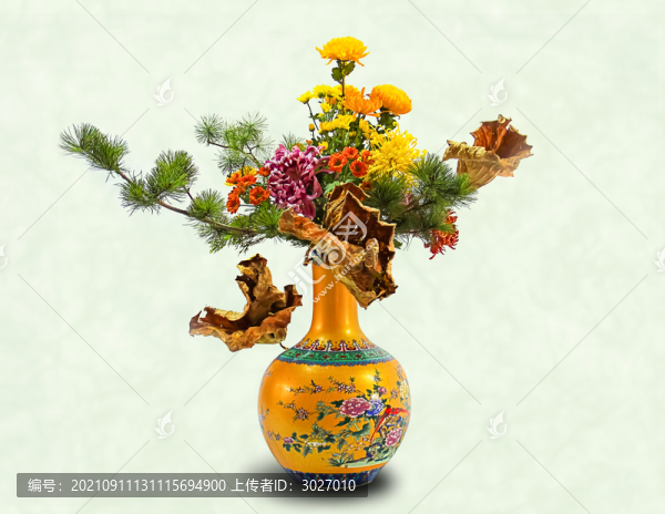 菊花插花
