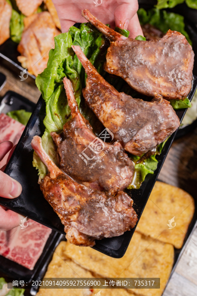 烤牛排肉