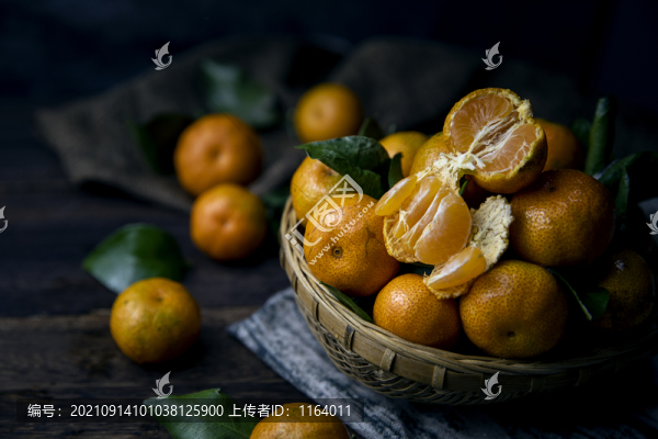 新鮮的小蜜桔