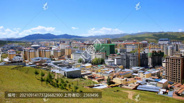 甘南州城市全景高清圖