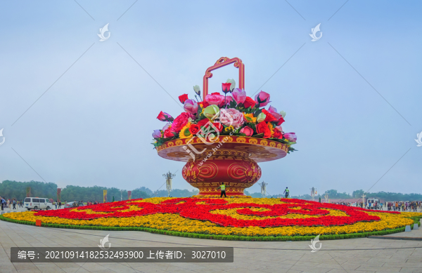 廣場(chǎng)節(jié)慶花籃