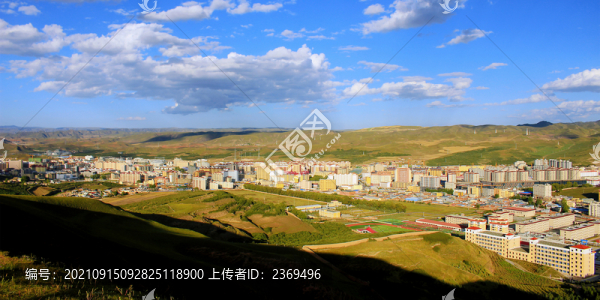 甘南州城市全景圖