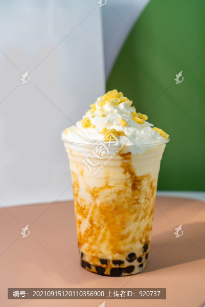 咸蛋黃奶茶
